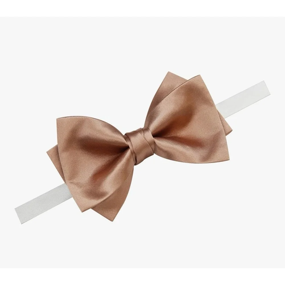 Bow Tie Pre-tied, Champagne Adjustable  Necktie [L]